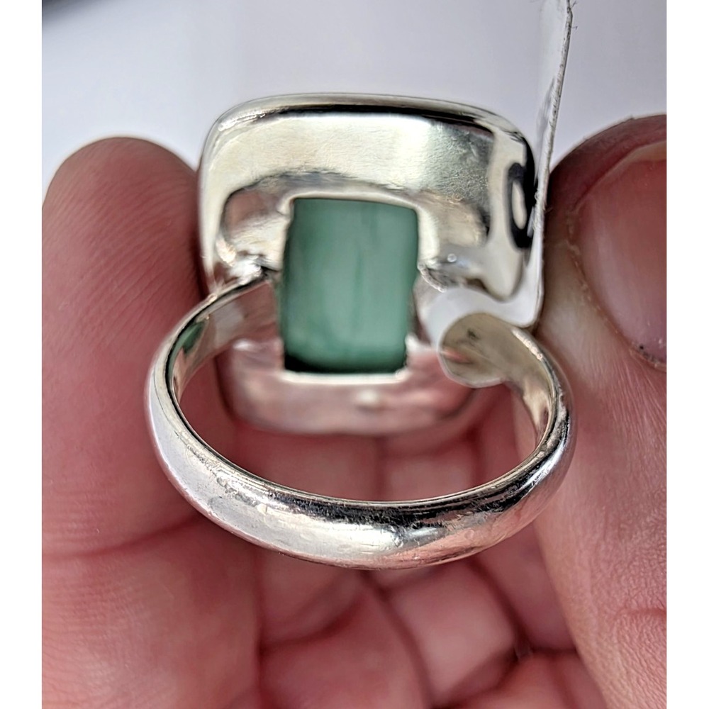 Gorgeous Australian Variscite Gemstone Ring 925 Sterling Silver Size 8 NWT‎ - Picture 7 of 12